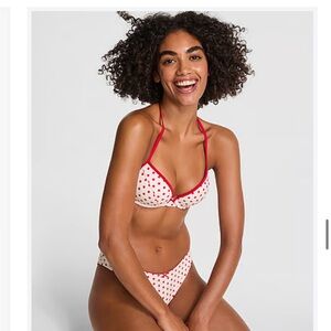 Pink by Frankie’s Bikinis Addison Push-Up Bikini Top size XL